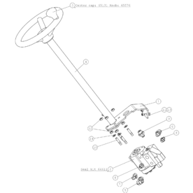 A48998 STEERING COLUMN A523 from 1820